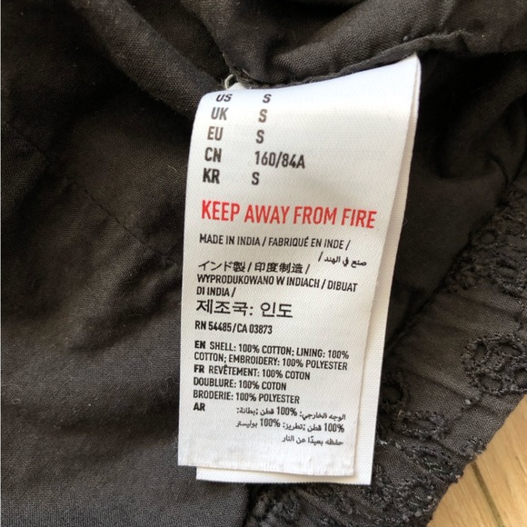 American Eagle Outfitters Eyelet Zip Up Bomber Jacket in Faded Black Size S - Picture 10 of 12